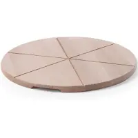 Hendi Pizza plank – beukenhout – met snijgroeven – Ø 450 mm