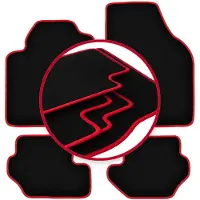 Super Merchant -RED automatten voor: Ford Fiesta MK5 hatchback (1999-2002)