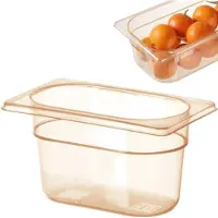 Super Merchant Gastronorm bak – hoge temperatuurbestendigheid – 0,6L – transparant – 176x108x65 mm