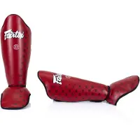 Super Merchant SP5 Competition Scheenbeschermers – Maat L – Rood – Kickboksen, Muay Thai & MMA