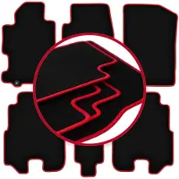 Super Merchant -RED automatten voor: Honda FR-V minivan (2004-2009)