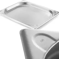 Hendi Gastronorm container – versterkte hoeken – 1L – 20mm hoog – roestvrij staal