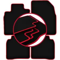 Super Merchant -RED automatten voor: Nissan Note I E11 minivan (2006-2012)