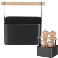 Super Merchant Tafel Caddy, Keukengereedschaphouder, Zwart