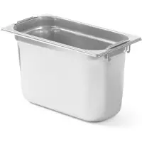 Super Merchant Gastronormbak GN 1/3 - RVS - intrekbare handgrepen - 32,5x17,6x10 cm - horeca - zilver