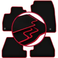 Super Merchant -RED automatten voor: Ford Focus MK3 FL sedan, stationwagen, hatchback (2017-2020)