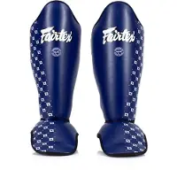 Fairtex SP5 Competition Scheenbeschermers – Maat M – Blauw – Kickboksen, Muay Thai & MMA