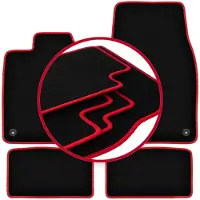 Super Merchant -RED automatten voor: Porsche Taycan sedan (2020-)
