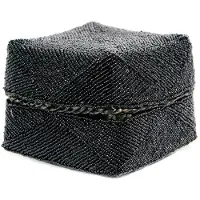 Bazar Bizar The beaded basket black m