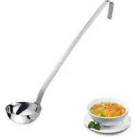 Westmark soeplepel Pro – Kleine roestvrijstalen soeplepel voor de professionele keuken – Soeplepel voor sauzen, dressings en dergelijke – Zilver, Ø 8 cm, 125 ml