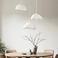 LumenXL 3-lichts Wabi Sabi hanglamp wit steeneffect - Sora