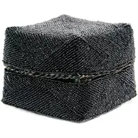 Bazar Bizar The beaded basket black l