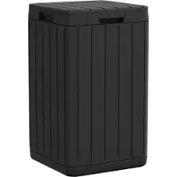 vidaXL Tuinafvalbak 38x38x65 cm polypropeen antracietkleurig