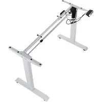 Stema Elektrisch tafel- of bureauonderstel PRATO 01-2T, 1 motor, elektrische hoogteverstelling, verstelbare lengte, 2-delige poten, wit