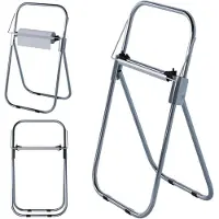 Super Merchant Vrijstaande handdoekdispenser – RVS – Antislip – Gekartelde rand – Voor rollen tot 430 mm