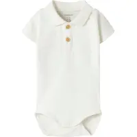 Name it Romper s/s - Pointelle - Polo - NbmHofman - Cloud Danser - - 68 - Rompers Korte Mouw