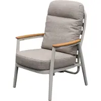 AVH-Collectie Savanna verstelbare dining tuinstoel aluminium latte