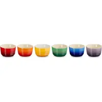 Le Creuset Signature steengoed mini-ramekin 6-delig Rainbow