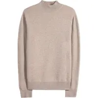 GOBI Cashmere Trui 'Men's Timeless Mock Neck Cashmere Sweater' taupe