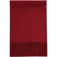 GOBI Cashmere Sjaal 'Unisex Cashmere Fringed Scarf' bordeaux