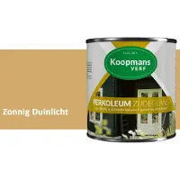 Koopmans Verf Koopmans Perkoleum Zijdeglans Dekkend – Houtverf Buiten – Dekkende Beits voor Schutting & Gevel – Elastisch & Weerbestendig – 2,5 l – Zonnig Duinlicht