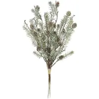 Unyqoos Decoratieve kunstdennentak met dennenappels voor feestelijke kerstdecoraties
