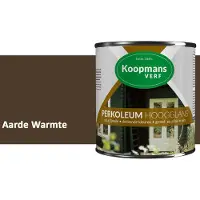 Koopmans Verf Koopmans Perkoleum Hoogglans Dekkend – Aarde Warmte – 2,5 l – Dekkende Beits Buiten – Schutting, Gevel & Tuinhout
