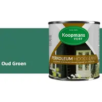 Koopmans Verf Koopmans Perkoleum Hoogglans Dekkend – Oud Groen – 750 ml – Dekkende Beits Buiten – Schutting, Gevel & Tuinhout