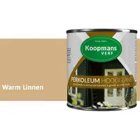 Koopmans Verf Koopmans Perkoleum Hoogglans Dekkend – Warm Linnen – 750 ml – Dekkende Beits Buiten – Schutting, Gevel & Tuinhout