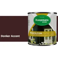 Koopmans Verf Koopmans Perkoleum Zijdeglans Dekkend – Houtverf Buiten – Dekkende Beits voor Schutting & Gevel – Elastisch & Weerbestendig – 2,5 l – Donker Accent