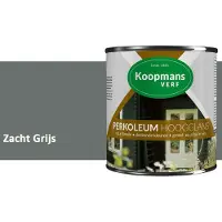 Koopmans Verf Koopmans Perkoleum Hoogglans Dekkend – Zacht Grijs – 750 ml – Dekkende Beits Buiten – Schutting, Gevel & Tuinhout