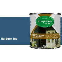 Koopmans Verf Koopmans Perkoleum Hoogglans Dekkend – Heldere Zee – 750 ml – Dekkende Beits Buiten – Schutting, Gevel & Tuinhout