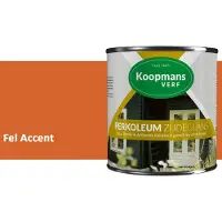 Koopmans Verf Koopmans Perkoleum Zijdeglans Dekkend – Houtverf Buiten – Dekkende Beits voor Schutting & Gevel – Elastisch & Weerbestendig – 2,5 l – Fel Accent