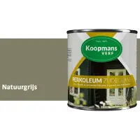 Koopmans Verf Koopmans Perkoleum Zijdeglans Dekkend – Houtverf Buiten – Dekkende Beits voor Schutting & Gevel – Elastisch & Weerbestendig – 2,5 l – Natuurgrijs