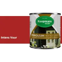 Koopmans Verf Koopmans Perkoleum Hoogglans Dekkend – Intens Vuur – 2,5 l – Dekkende Beits Buiten – Schutting, Gevel & Tuinhout