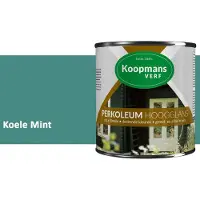 Koopmans Verf Koopmans Perkoleum Hoogglans Dekkend – Koele Mint – 2,5 l – Dekkende Beits Buiten – Schutting, Gevel & Tuinhout