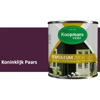 Koopmans Verf Koopmans Perkoleum Zijdeglans Dekkend – Houtverf Buiten – Dekkende Beits voor Schutting & Gevel – Elastisch & Weerbestendig – 2,5 l – Koninklijk Paars
