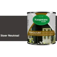 Koopmans Verf Koopmans Perkoleum Hoogglans Dekkend – Stoer Neutraal – 750 ml – Dekkende Beits Buiten – Schutting, Gevel & Tuinhout