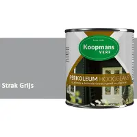 Koopmans Verf Koopmans Perkoleum Hoogglans Dekkend – Strak Grijs – 2,5 l – Dekkende Beits Buiten – Schutting, Gevel & Tuinhout