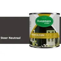 Koopmans Verf Koopmans Perkoleum Zijdeglans Dekkend – Houtverf Buiten – Dekkende Beits voor Schutting & Gevel – Elastisch & Weerbestendig – 2,5 l – Stoer Neutraal