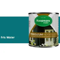 Koopmans Verf Koopmans Perkoleum Hoogglans Dekkend – Fris Water – 750 ml – Dekkende Beits Buiten – Schutting, Gevel & Tuinhout