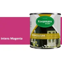 Koopmans Verf Koopmans Perkoleum Zijdeglans Dekkend – Houtverf Buiten – Dekkende Beits voor Schutting & Gevel – Elastisch & Weerbestendig – 750 ml – Intens Magenta