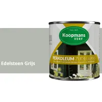 Koopmans Verf Koopmans Perkoleum Zijdeglans Dekkend – Houtverf Buiten – Dekkende Beits voor Schutting & Gevel – Elastisch & Weerbestendig – 2,5 l – Edelsteen Grijs