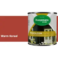 Koopmans Verf Koopmans Perkoleum Zijdeglans Dekkend – Houtverf Buiten – Dekkende Beits voor Schutting & Gevel – Elastisch & Weerbestendig – 2,5 l – Warm Koraal