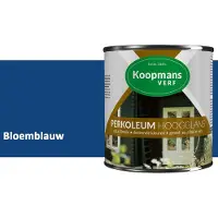 Koopmans Verf Koopmans Perkoleum Hoogglans Dekkend – Bloemblauw – 750 ml – Dekkende Beits Buiten – Schutting, Gevel & Tuinhout