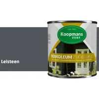 Koopmans Verf Koopmans Perkoleum Zijdeglans Dekkend – Houtverf Buiten – Dekkende Beits voor Schutting & Gevel – Elastisch & Weerbestendig – 750 ml – Leisteen