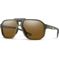 Smith - Zonnebrillen - Truss Matte Olive Oil ChromaPop Polarized Brown voor Unisex - Kaki