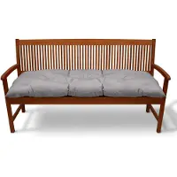 Beautissu Bankkussen Flair BK – Zitkussen Tuinkussen 100x50x8 cm licht grijs - kussen voor tuinbank