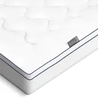 Beautissu BeauNuit MT Base - Matras Topper met geïntegreerde Strechcover 180x200 cm - 3cm Schuimgevulde Matrasbeschermer Anti-Slip voor Boxspring Bed & Matras tot 40cm