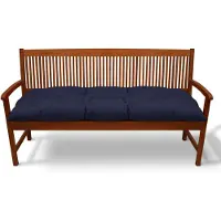 Beautissu Bankkussen Flair BK – Zitkussen Tuinkussen 150x50x8 cm donker blauw - kussen voor tuinbank